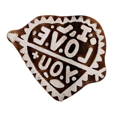 Set of 1 Piece New Wooden Printing Block